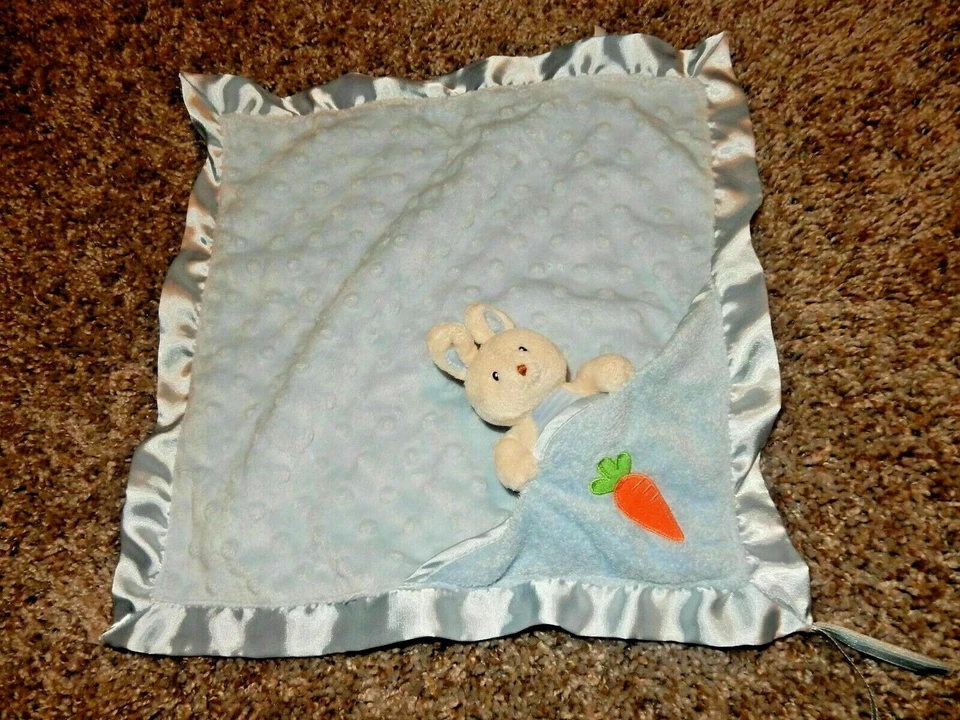 5E Baby Gund BUFFY Bunny Bolsillo Felpa Satén Lovey Manta de Seguridad Sonajero Foto 2 de 4