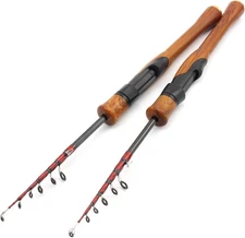 Ultra Light Fishing Rod 6FT UL Power 1.85M/6FT, As the picture shown 