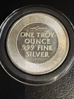 1oz CMI Vintage Silver Eagle and Liberty Bell Round in a Capsule .999 & Capsule