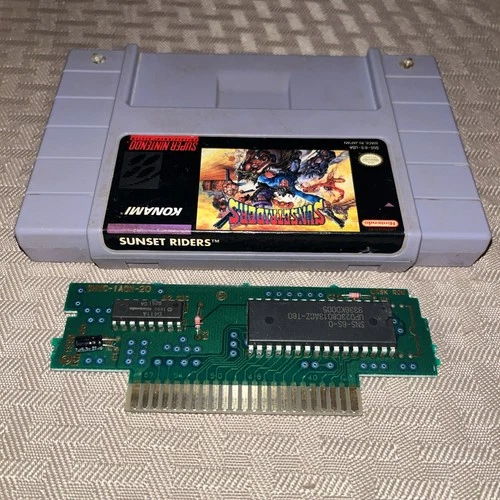 *SNES* Sunset Riders (Super Nintendo SNES, 1993) Tested Authentic Game TESTED