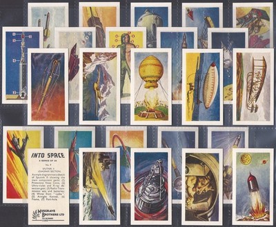 MUSGRAVE (TEA)-FULL SET- INTO SPACE 1961 (25 CARDS) EXCELLENT