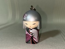 KIMMIDOLL Portachiavi Borsa Portachiavi Charm Kichi Giapponese Kokeshi Bambola Figura