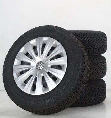 VW Golf 5 & Golf 6 Winterräder Conti Felgen 15 Zoll Stahlfelgen KBA 43737 - Bild 1 von 4