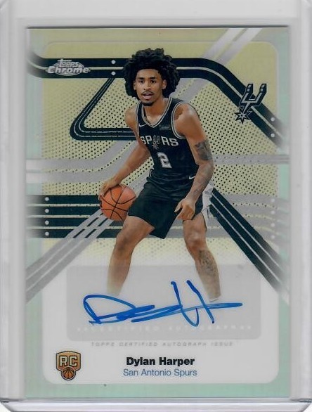 2025-26 Topps Chrome Dylan Harper Next Stop Signatures Refractor RC Auto