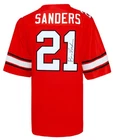Barry Sanders Signed Oklahoma State Orange Retro Brand Football Jersey -(SS COA)