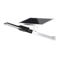 Enovalite LED Solar-StraßEnleuchte 4300 Lm Kaltweiß Schwarz IP65 Dimmbar