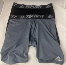 adidas Techfit XL Compression Shorts 2 Pack   Excellent Used Athletic Training