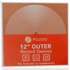 Lot de 50 pochettes extérieures pour disques vinyles de 30,5 cm  30,5 cm  Pou...