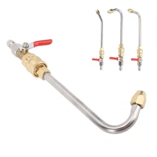 Curved Pressure Washer Extension Wand With Ball Valve 1/4 Inch Connector Power