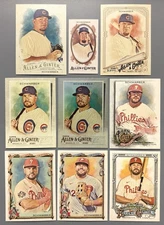 Lot Of 9- 2016-2025 Topps Allen & Ginter Kyle Schwarber 1 RC & 1 Silver Portrait