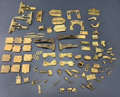 #ad Big Lot O Scale PSC Precision Scale Company Brass Steam Locomotive Details O3548 $54.00