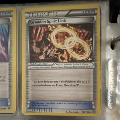 Pokémon TCG Primal Clash Groudon Spirit Link Trainer Item 131/160 English