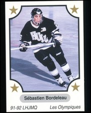 Sebastien Bordeleau 1991-92 7th Inning Sketch QMJHL #210 EX or Better