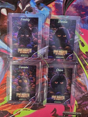 Five Nights At Freddy's SET OF 4 Promo Cards FNAF Dave & Busters Halloween