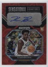 2023 Panini Prizm Draft Picks Choice Red /40 Kobe Brown #SS-KBW Rookie Auto RC
