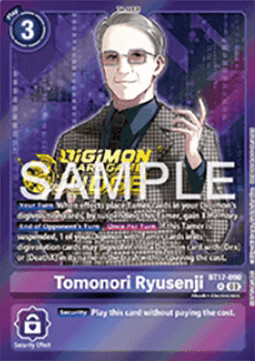 Digimon Tomonori Ryusenji (BT17-090) JP Alternative Art Englisch NM