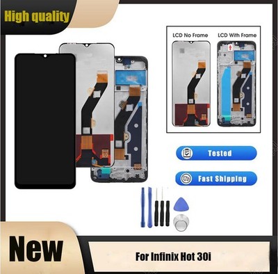 LCD Display Digitizer Assembly For Infinix Hot 30i Touch Screen Repairs Part