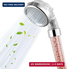 Filtered Handheld Shower Head - High Pressure 3 Spray Setting Showerhead Filter