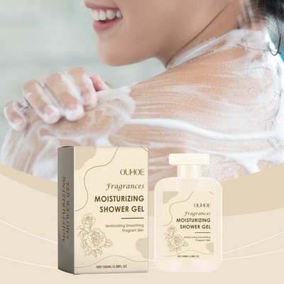 Moisturizing Rose Body Wash, Fragrance & Hydrating Shower Gel for Dry Skin