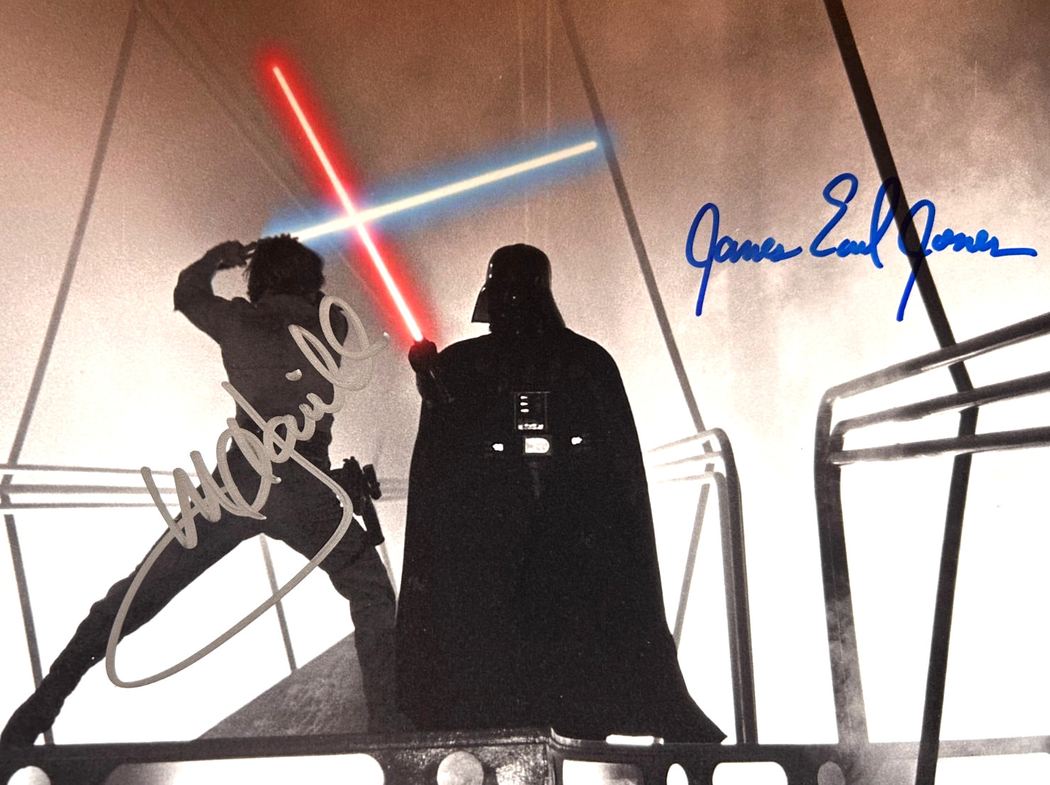 STAR WARS: Jones, Hamill Signed 8x10" Authentic Original Autograph GENUINE w/COA