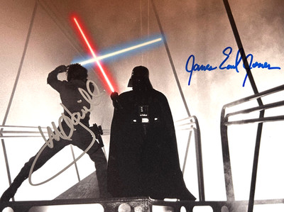 STAR WARS: Jones, Hamill Signed 8x10'' Authentic Original Autograph GENUINE w/COA