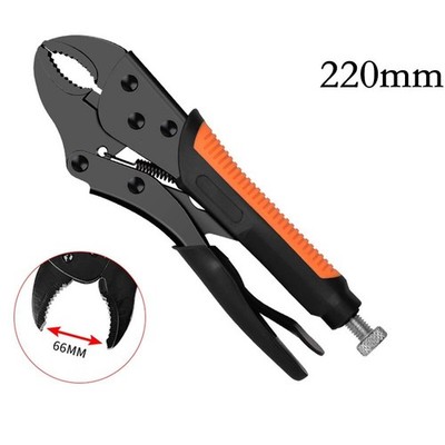 MultiFunction Locking Pliers Heavy Duty Round Straight Pipe Wrench Tool