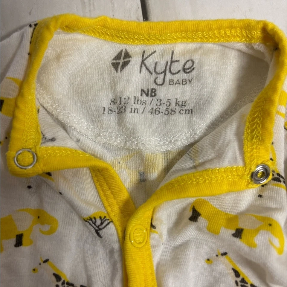 Kyte Bebé Bambú Amarillo Safari Dormitorio Talla Recién Nacido Foto 3 de 4