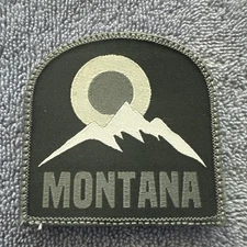 MONTANA HIKING 2x3 Embroidered Morale Patch Hook Backing Brand New