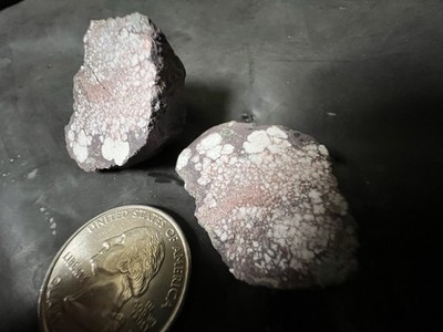 Copper Webbed C And H 21 Datolite Pair, Copper Webbed,