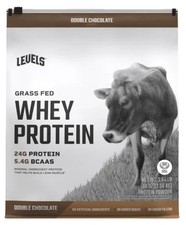 Levels Grass Fed Whey Protein, Double Chocolate, 5.64 lbs NEW