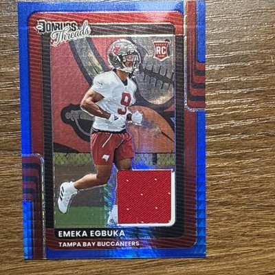 2025 Donruss Optic Football Emeka Egbuka Rated Rookie Memorabilia