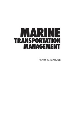 Henry S. Marcus | Marine Transportation Management | Buch | Englisch (1986)