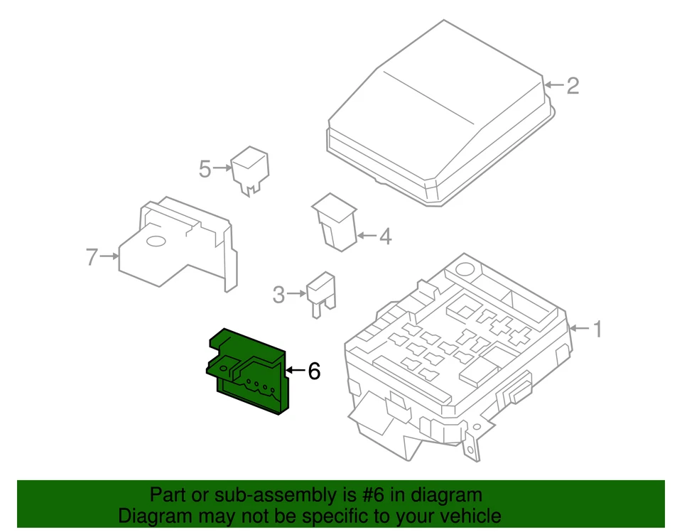 正品 Fusible Link Block 2009 - 2024 三菱 Lancer Outlander Sport 8571A019 — 第 2/2 张图片