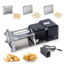 Electric Commercial French Fry Cutter Machine With 3 Size Stainless Steel Rep...
