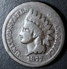 1877 INDIAN HEAD CENT - GOOD/VG *KEY TO THE SET*