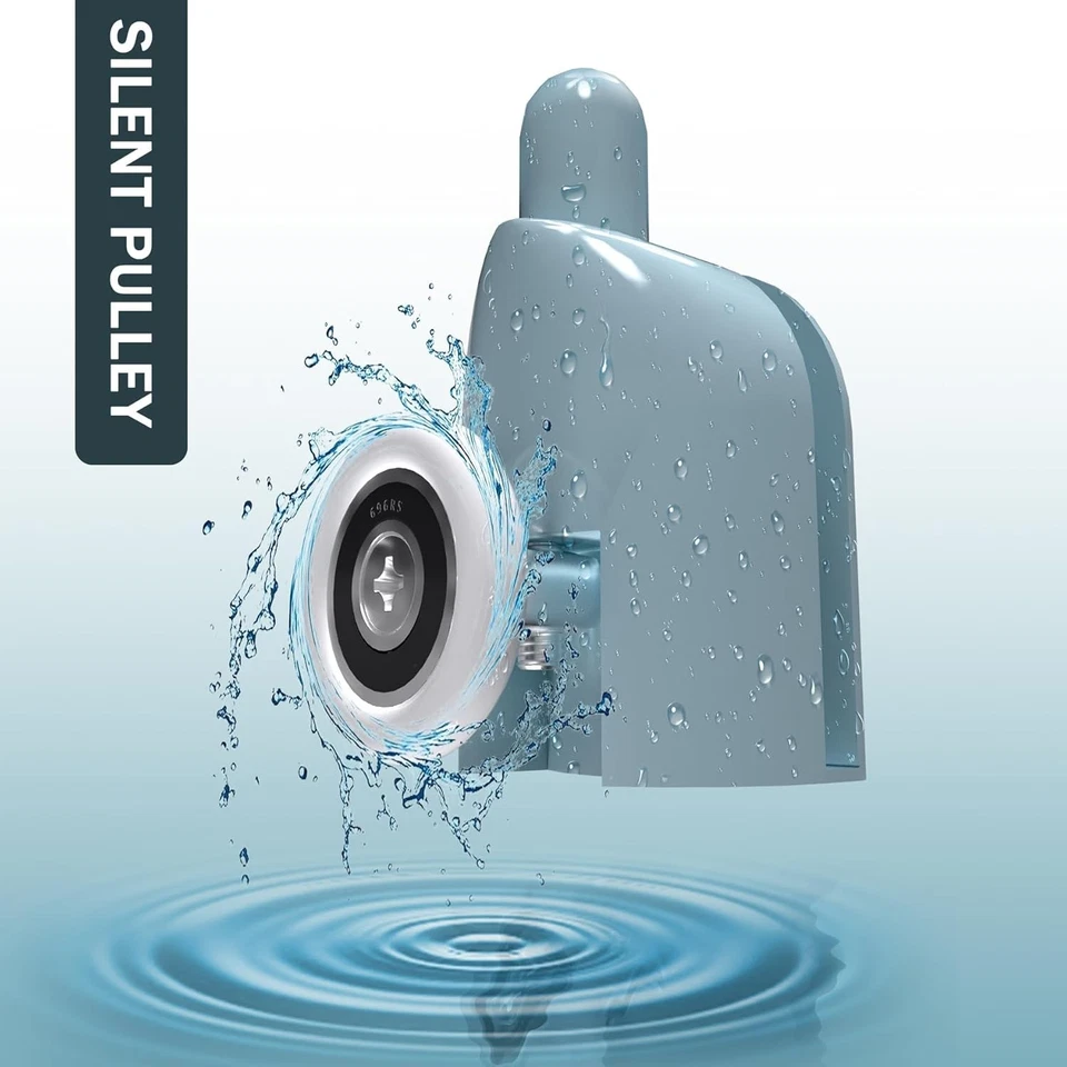 8 Pcs 23mm Roulette Porte Coulissante Douche, Galet Roue pour Porte de Douche - Photo 4/4