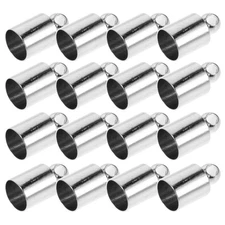 150 Pcs End Caps for Keychain Tassels Cord Ends Jewelry Crafts Terminators