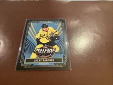 2025-26 O-Pee-Chee Retro 4 Nations Face-Off Black Border Lucas Raymond 012/100