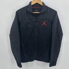 NIKE Air Jordan Vented Jacket Coat Black Youth Boys XL 13-15 Years Old Embroider