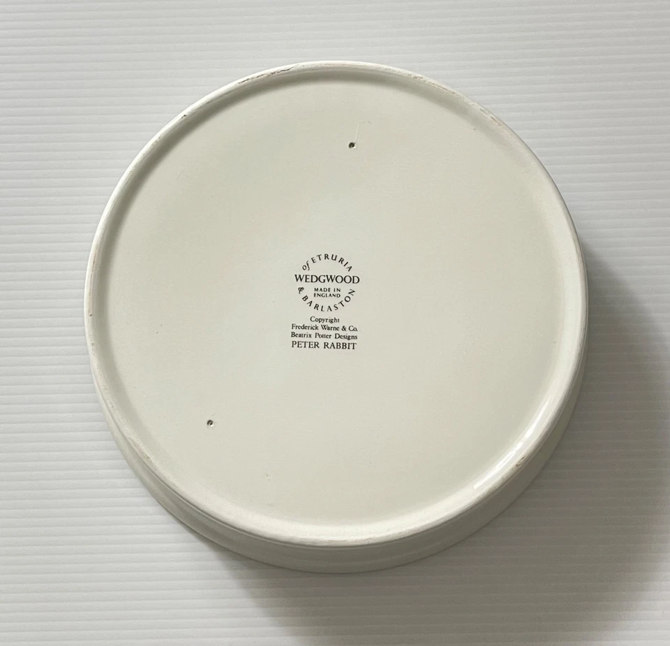 Juego de 4 platos infantiles de porcelana Wedgwood Beatrix Potter Peter Rabbit Inglaterra Foto 4 de 4