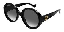 Gucci Black Round Women's Sunglasses GG1256S Black