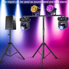 Adjustable Tripod Stand with Top T Bar DJ Stage Lights for Par Cans Wash Light
