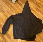 Essentials Black Pullover Hoodie Sweatshirt Large Unisex FEAR OF GOD