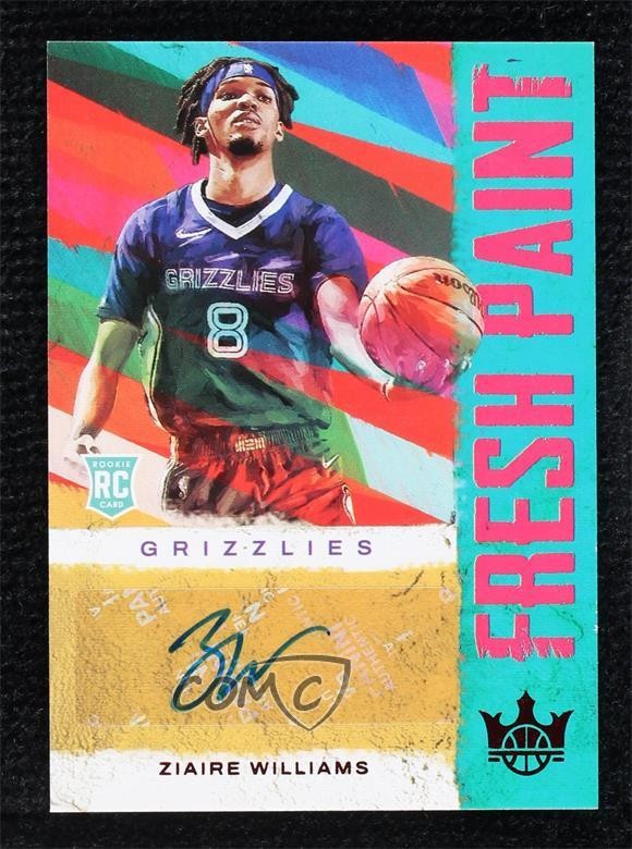 2021-22 Court Kings Fresh Paint Ruby 26/99 Ziaire Williams Rookie Auto RC 0rr4