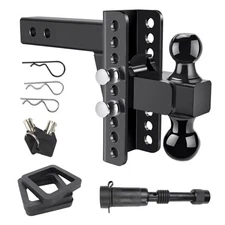 2 & 2-5/16 Ball Hitches for 2.5" Receiver - Adjustable Tow Hitch Mount