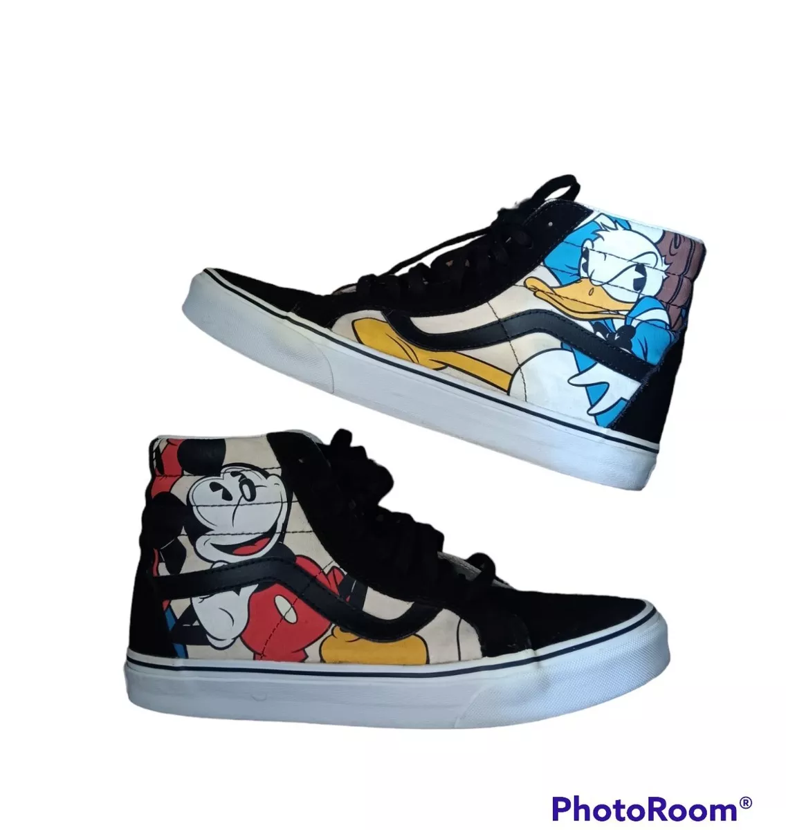 Vans x Disney Hi Mickey &amp; Friends Lace Up Sneakers Limited Size 11 M 9.5 | eBay