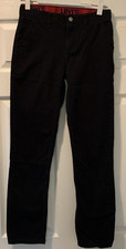 Levi's 502 Black Regular Fit Tapered Pants 16 Reg 28x30 Super Soft Adjust Waist