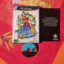 Super Mario Sunshine sur Nintendo Gamecube PAL-FRA Boite Bleue rare (CD rayé)