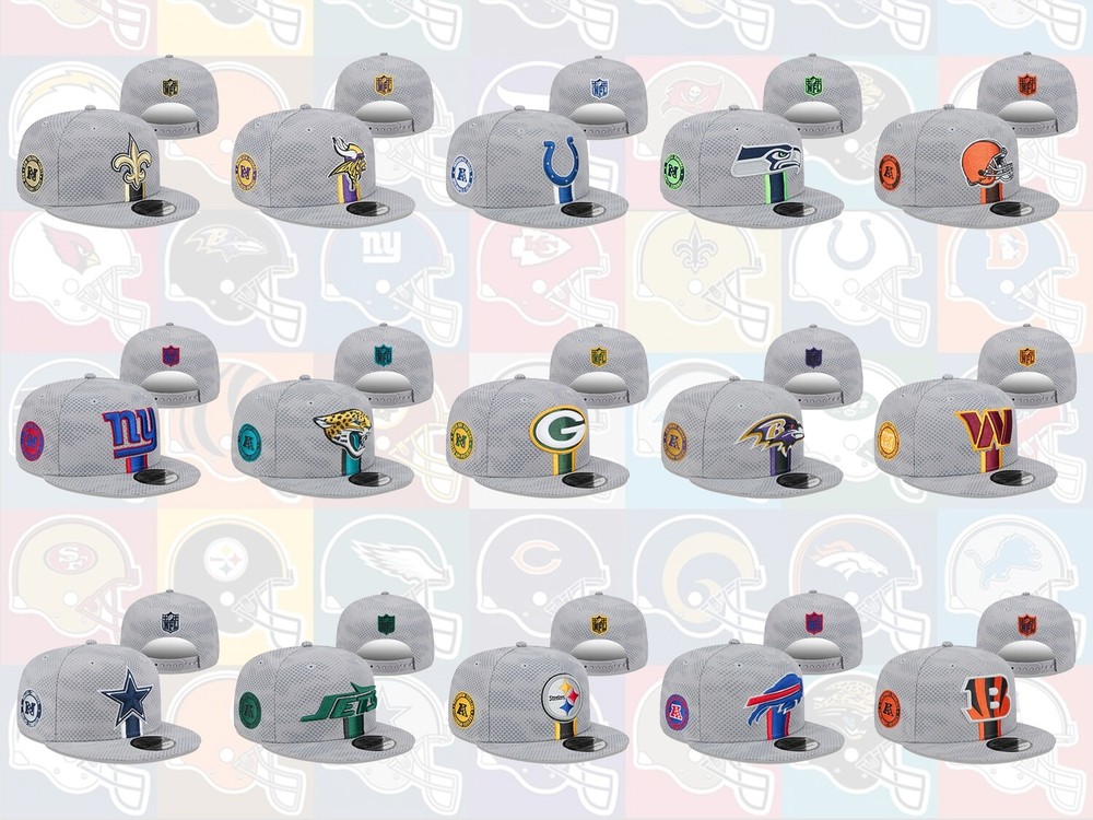 Dallas Cowboys New Era 2024 NFL Gray Sideline New Era 9FIFTY Fitted Hat