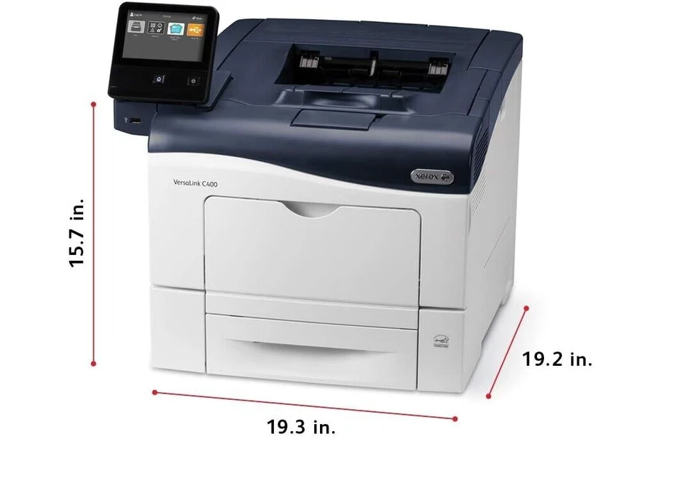 Used Xerox VersaLink C400 Color Laser Printer,Low Page Count,With Toner,TESTED - Image 4 of 4